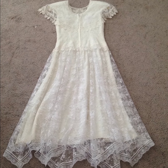 SCOTT MCCLINTOCK Vintage Wedding Dress Size 4 White - Picture 12 of 16